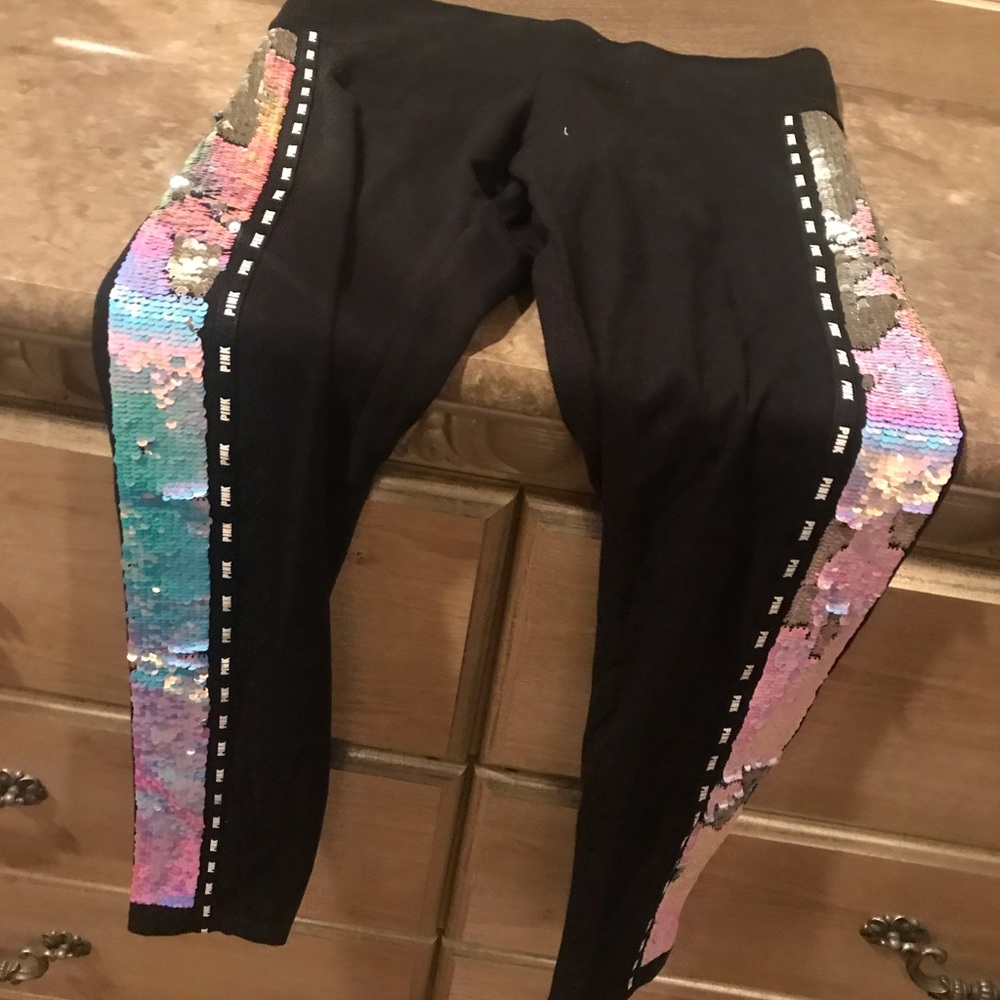 NWT 18 VS Pink Bling Legging m